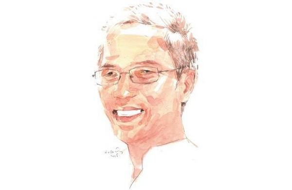 Họa sĩ Dương Quốc Định – Tranh: Hoàng Tường