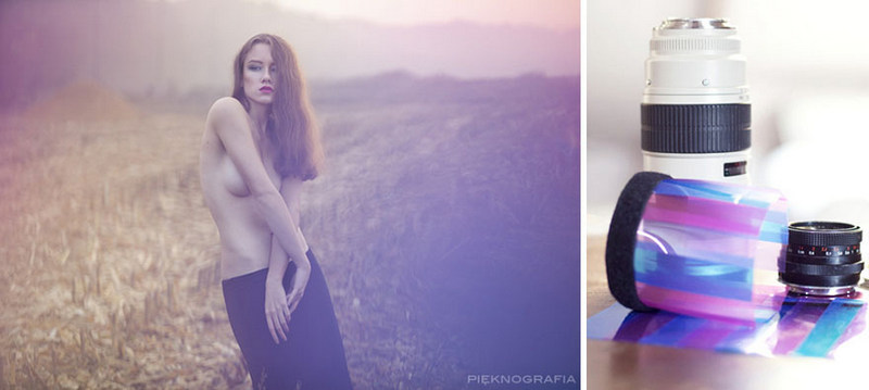 10 bức ảnh đẹp như Photoshop được chụp bằng đạo cụ rẻ tiền và dễ kiếm 15 4. Họ cũng dùng ống nhựa có màu như thế này để tạo ra hiệu ứng những mảng màu cho ảnh.