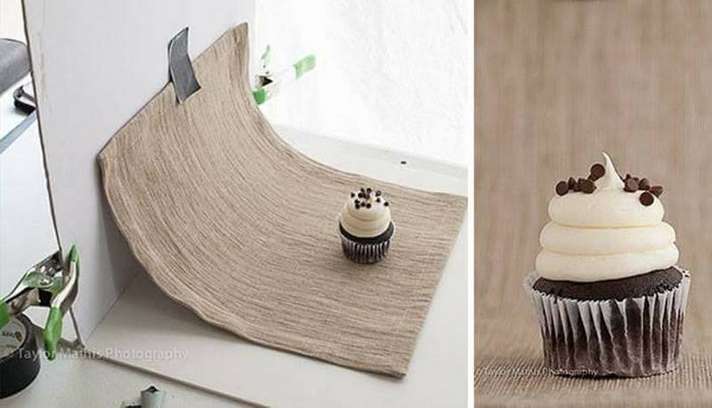 10 bức ảnh đẹp như Photoshop được chụp bằng đạo cụ rẻ tiền và dễ kiếm 20 9. Để chụp ảnh sản phẩm, chúng ta có thể dùng một tấm vải với hoạ tiết đơn giản, sau đó dán lên tường để làm phông nền mini.