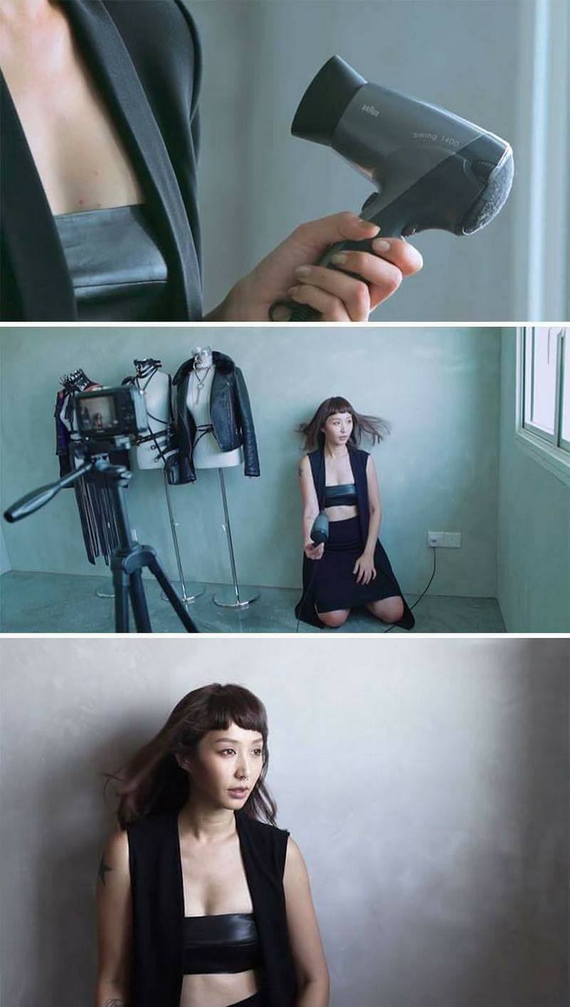 10 bức ảnh đẹp như Photoshop được chụp bằng đạo cụ rẻ tiền và dễ kiếm 21 10. Để làm hiệu ứng tóc bay không khó, chỉ cần một chiếc máy sấy tóc là xong.