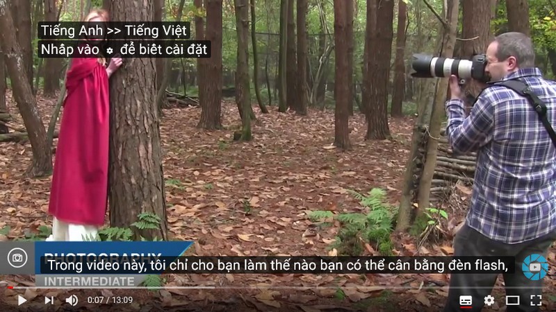 Sau đó, bạn sẽ thấy phụ đề chuyển sang tiếng Việt. Chúc mừng bạn!