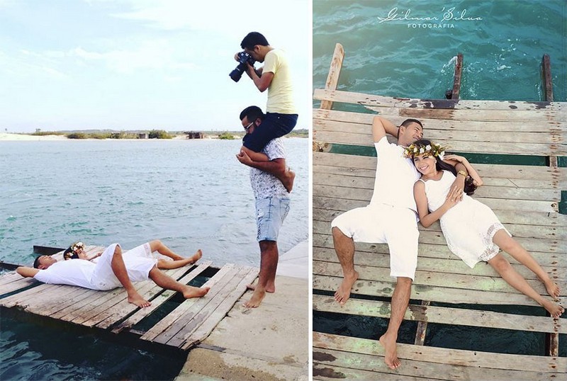 10. Có người hỗ trợ mà cũng trầy trật lắm mới chụp xong bức hình lung linh này.