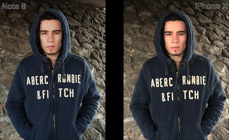 So nhanh ảnh chụp iPhone X và Galaxy Note 8 12 Với ống kính gốc rộng, iPhone X cho hình ảnh hơi thừa sáng và nhoè hơn so với Note 8.