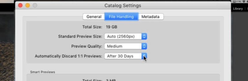 7 mẹo giúp cho Lightroom chạy nhanh hơn 9 Hãy để Lightroom tự động loại bỏ các bản xem trước 1:1 của bạn trong vài ngày để giải phóng không gian bộ nhớ.
