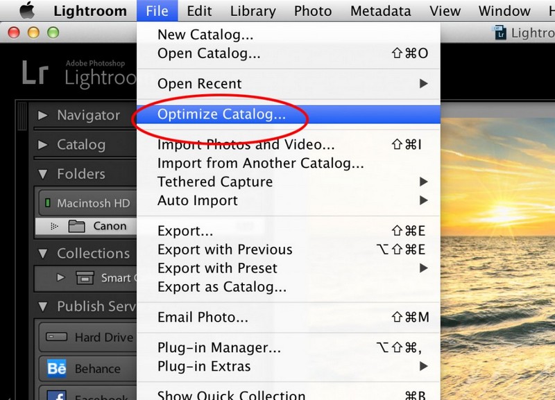 7 mẹo giúp cho Lightroom chạy nhanh hơn 13 Hãy tận dụng công cụ tối ưu có sẵn trong Lightroom.