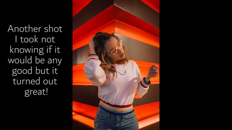 "Ở một ảnh khác, tôi đã không nghĩ rằng nó sẽ thành một thứ gì đó ổn nhưng kết quả mang lại thì tuyệt vời".