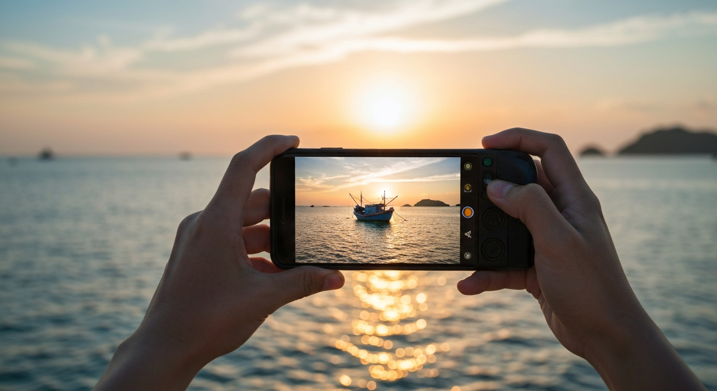 Tận dụng ánh sáng tự nhiên vào 'giờ vàng' để có bức ảnh lung linh.